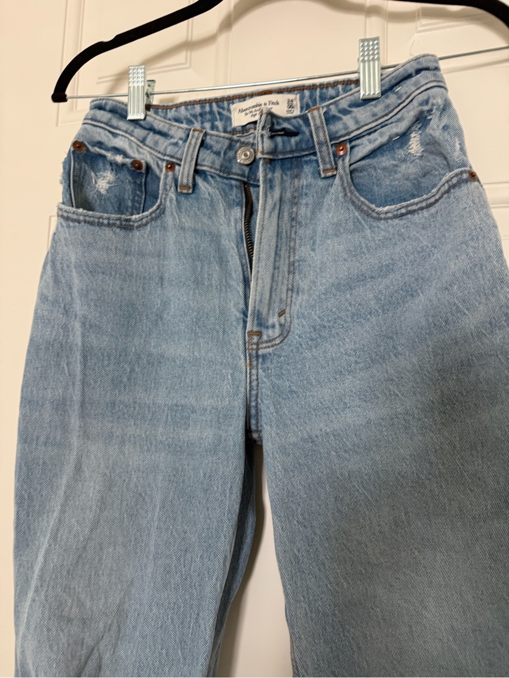 Abercrombie & Fitch Light Blue High-Waist Jeans